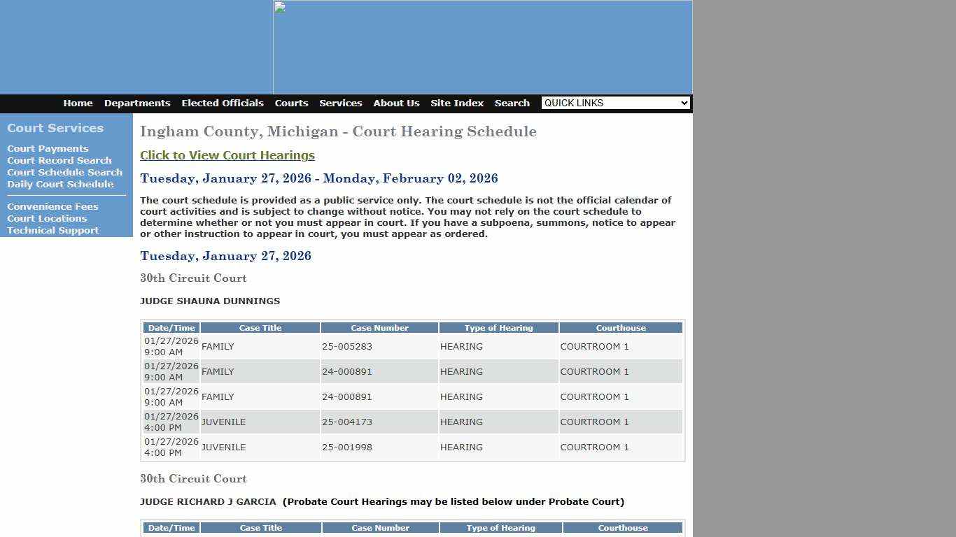 Ingham County Court Services